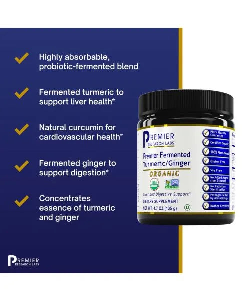 PRL Organic Premier Fermented Turmeric/Ginger