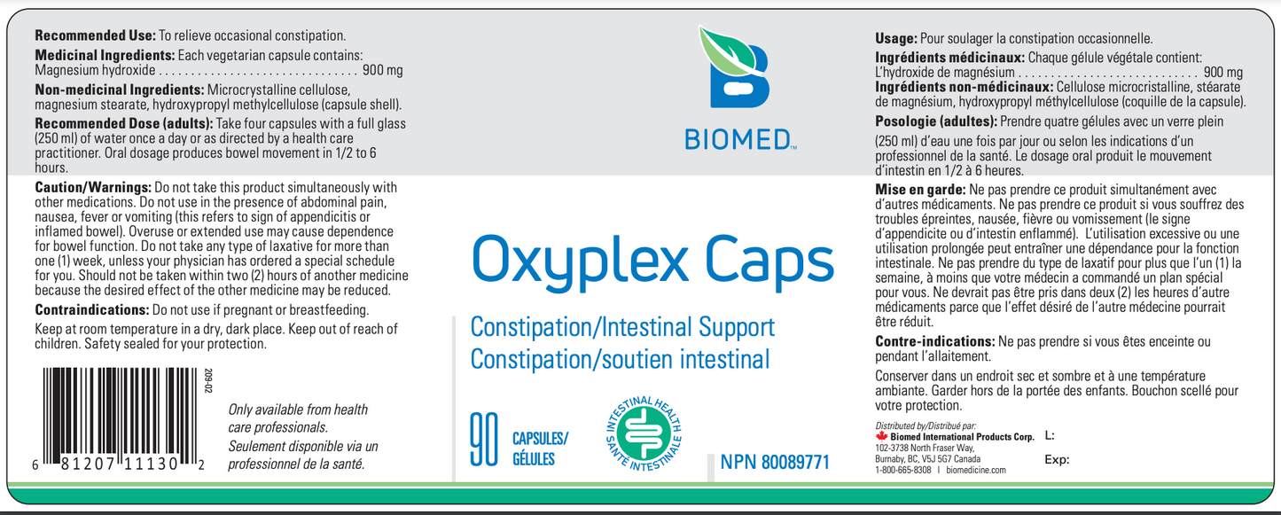 Oxyplex caps 90 capsules