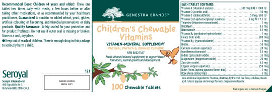 Genestra Children's Chewable Vitamins