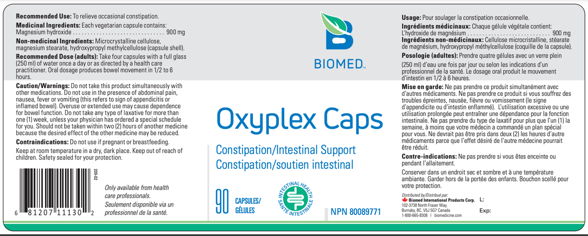 Oxyplex caps 90 capsules